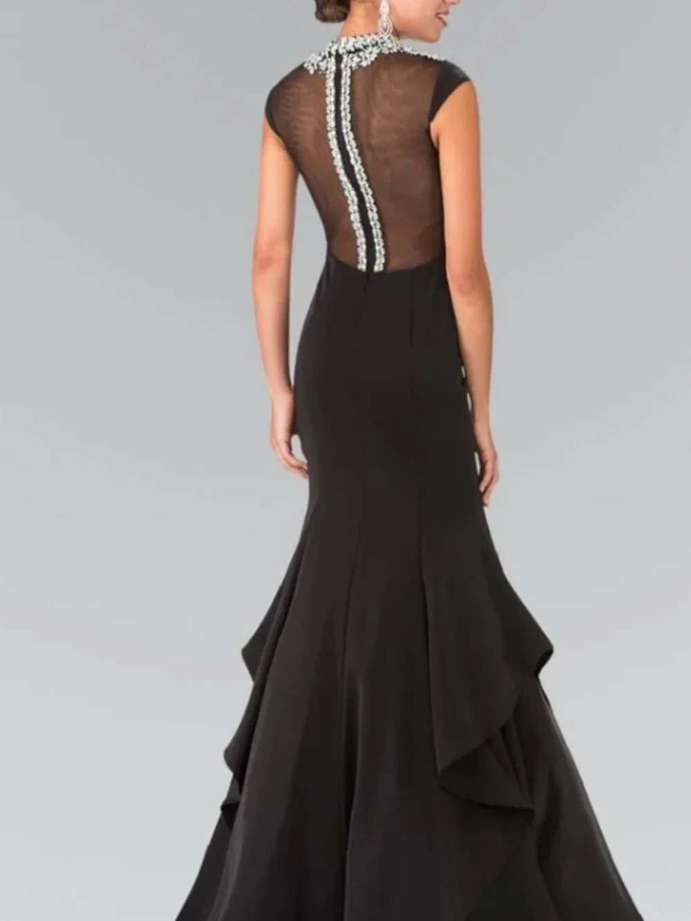 Elizabeth K - GL2242 High Neck Mermaid Gown - Picture 3 of 5